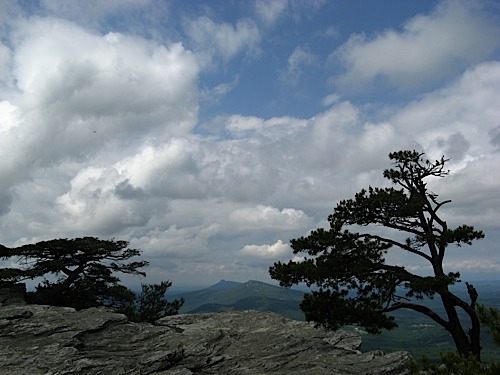 View from Moore's Knob at Hanging Rock State Park