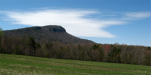 Cropped image at Hanging Rock State park 