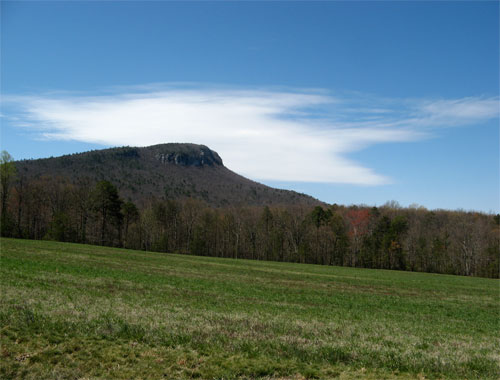 Cropped image from Hanging Rock state park